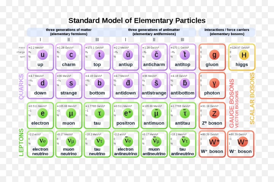 Filestandard Model Of Elementary Particles Antisvg - Wikipedia Standard Model Of Elementary Particles Png,Particles Png