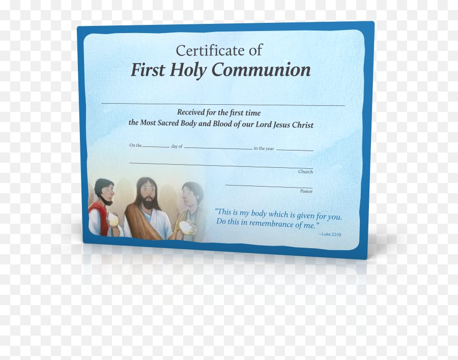 Download Hd You Are Loved - First Communion Transparent Png Certificate For First Communion,Communion Png