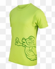 Ghostbusters Slimer Running Shirt Menu0027s - Active Shirt Png,Slimer Png