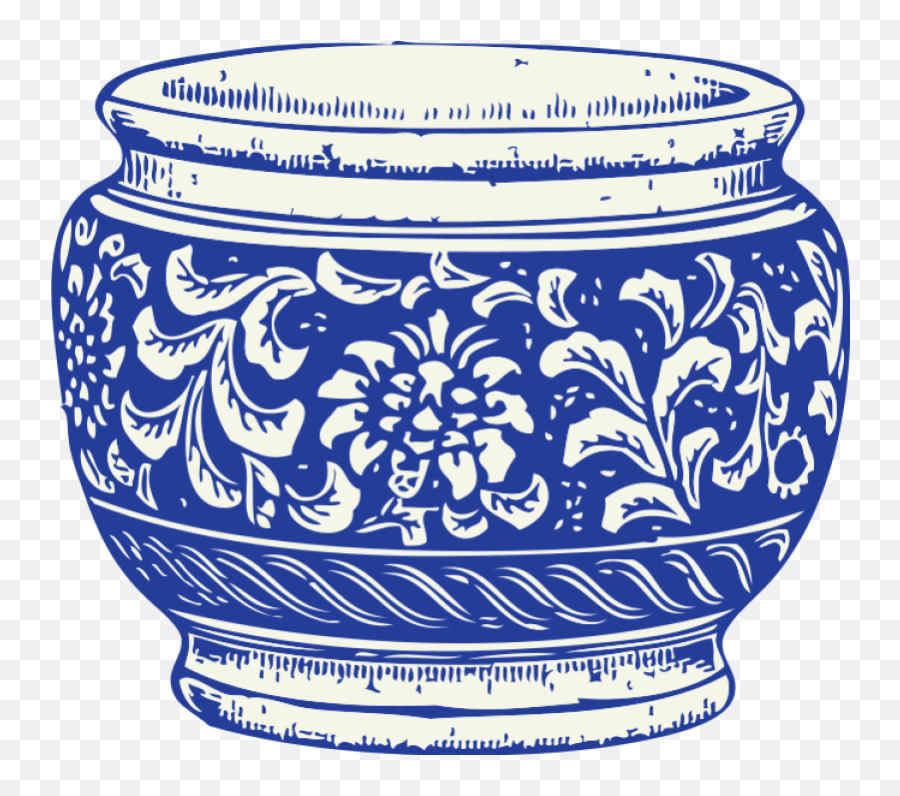 Flower Pot Png Clip Arts For Web - Drawing Of Pot Designs,Pot Png