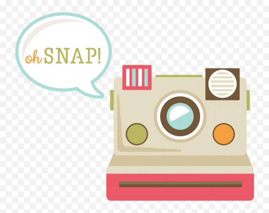 Download Camera Clipart Polaroid - Cute Polaroid Camera Oh Snap Png,Camera Clipart Png