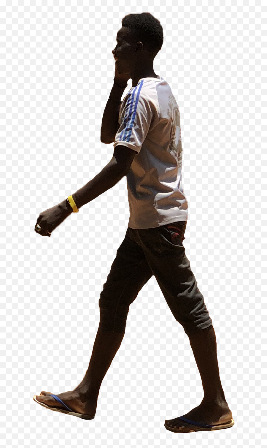 Young African Man Calling While Walking U2013 Afrikut - Spider Man Stealth Suit Costume Png,Walking Png