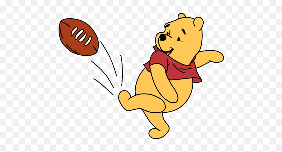 Winnie The Pooh Clip Art 3 Disney Galore - Kicking The Football Clipart Png,Football Clipart Transparent