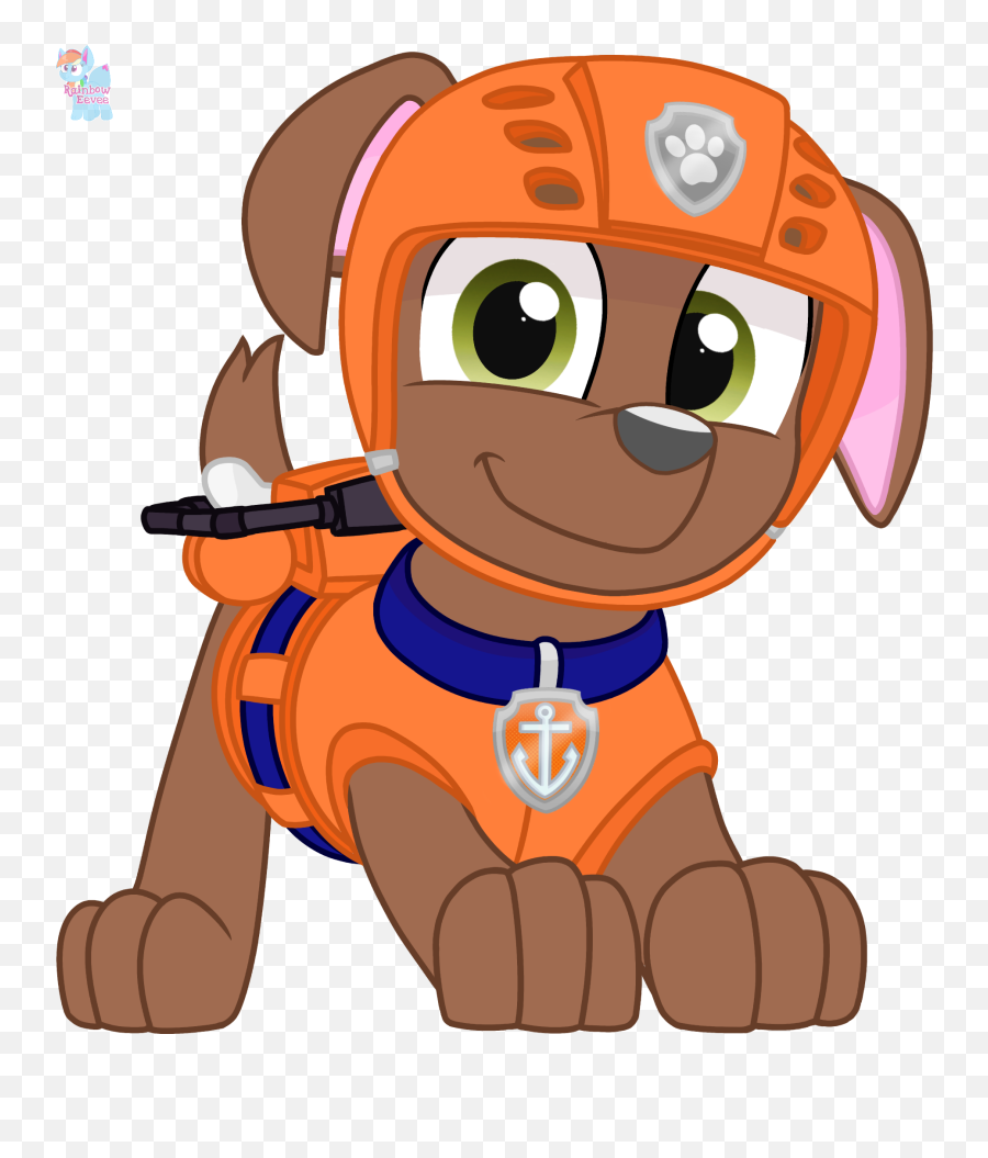 Zuma Rainbow Eevee Paw Patrol Png - Printable Paw Patrol Characters,Rainbow Vector Png