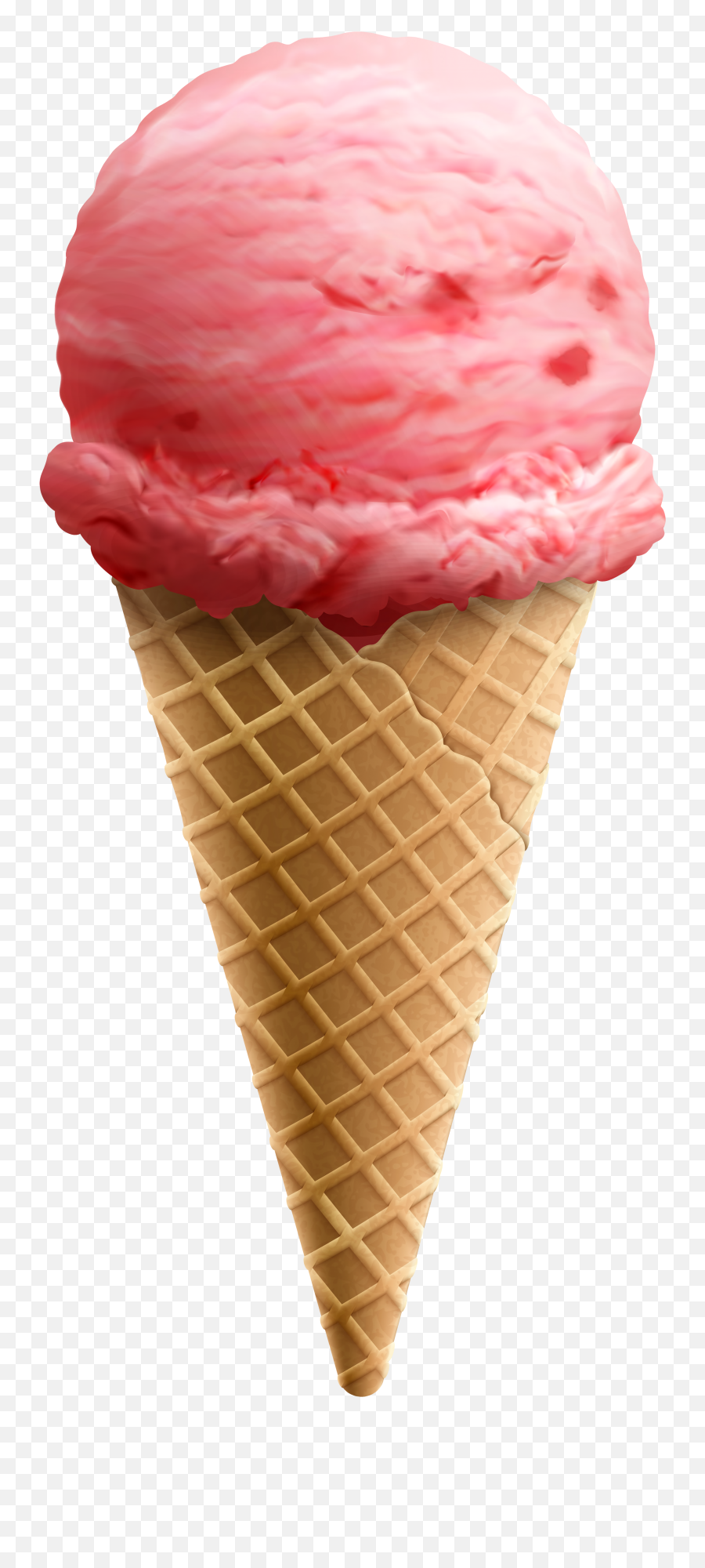Pink Ice Cream - Cone Png,Icecream Png