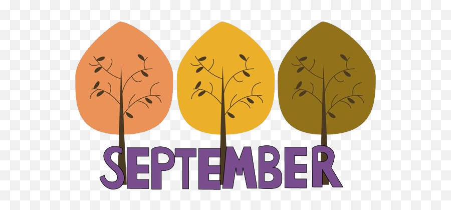 September Png Transparent Image - September Fall Clip Art,September Png