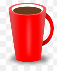 Clipart Red Coffee Cup - ClipartBarn Red Coffee Cup Vector png