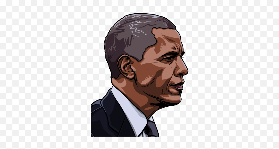Download Barack Obama Cartoon Png - Barack Obama Clipart Png,Obama Transparent Background