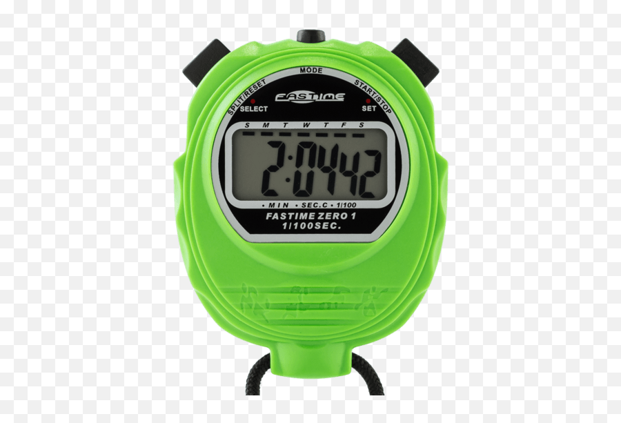 Fastime 01 Green Stopwatch - Stopwatch With Multiple Decimal Places Png,Stopwatch Transparent
