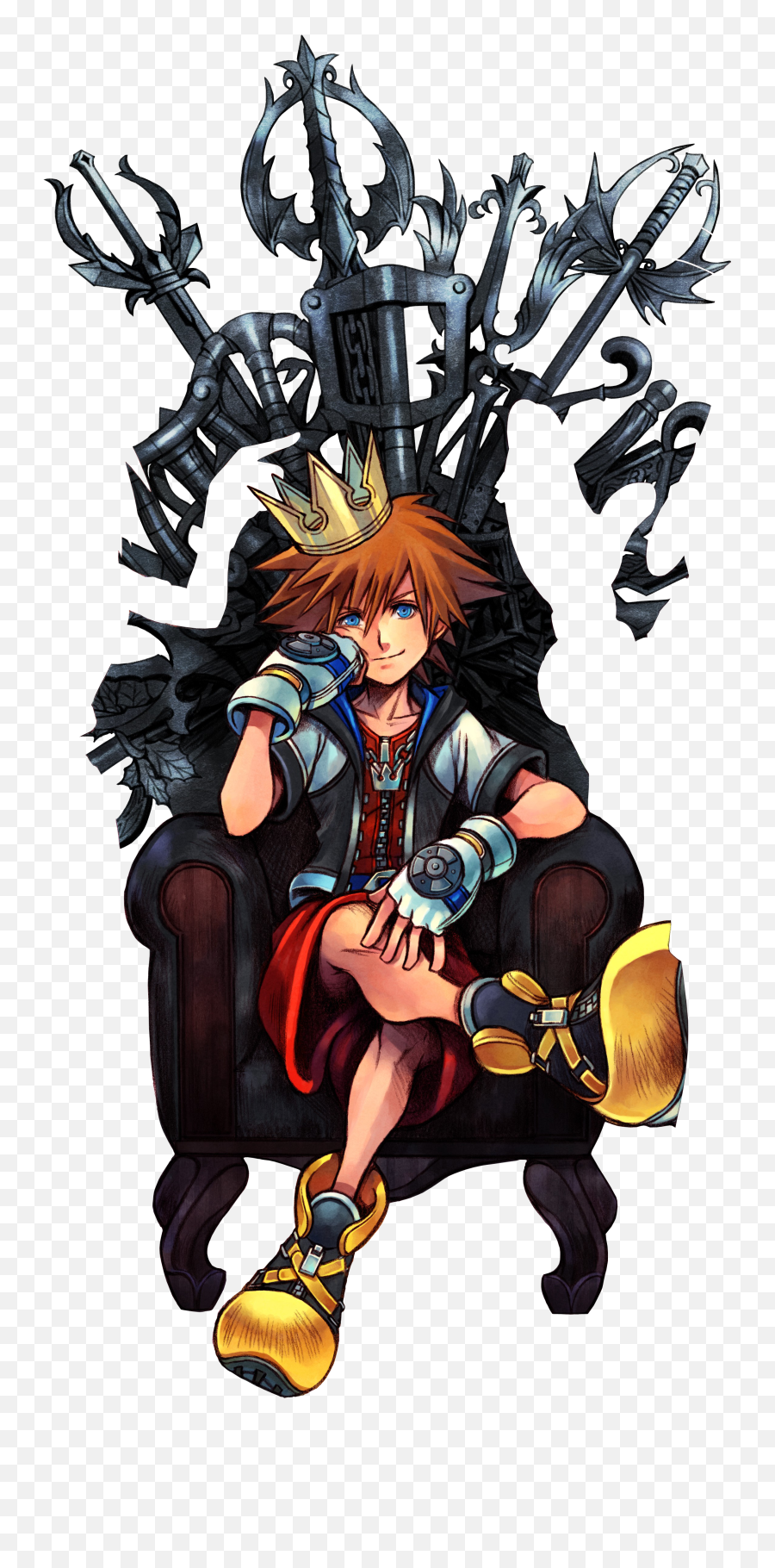 Kingdom Hearts Hd 1 - Sora Kingdom Hearts King Png,Kingdom Hearts Final Mix Logo