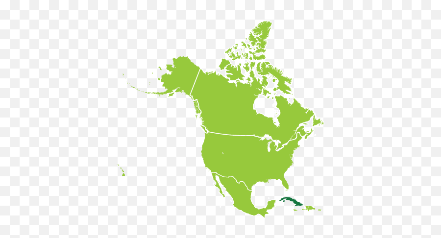 Cuba Travel To Marketing - Flat Map Of North America Png,Cuba Png