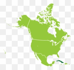 Cuba Travel To Marketing - Flat Map Of North America Png,Cuba Png