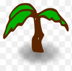 Palm Tree Green - Clip Art png