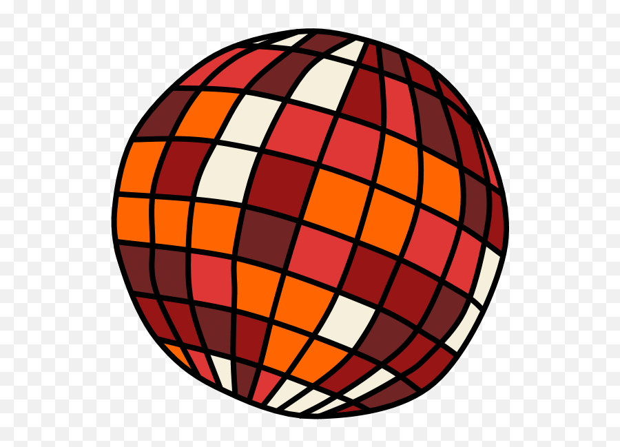 Download Hd Disco Ball Red Orange - Disco Ball Png Transparent,Gold Disco Ball Png