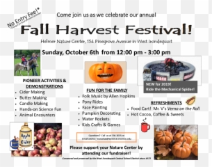 Helmer Nature Center Fall Harvest Festival Kids Out And - Harvest Festival Activities Png,Fall Festival Png