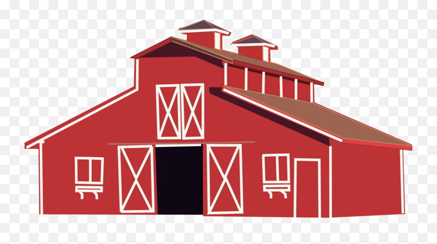 Farmhouse Clipart Barn - Red Barn Clip Art Png,Farmhouse Png