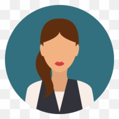 Woman Profile Icon - Flat Png