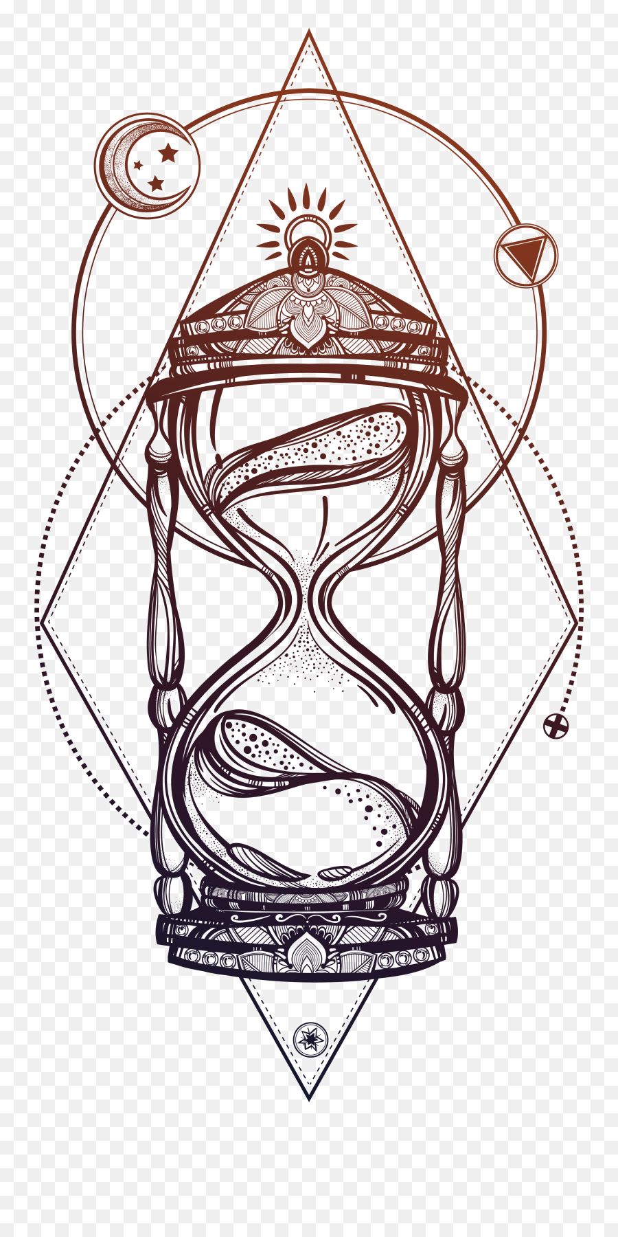 Download Hd Picture Library Royalty Free Beautiful Hand - Hourglass Drawing Png,Hourglass Transparent Background