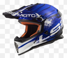 Ls2 Fast V2 Mx437 - Capacete De Motocross Azul Png,Blue Icon Motorcycle Helmet
