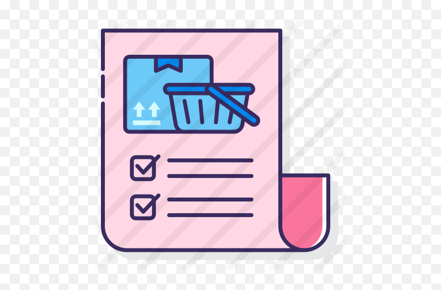 Shopping List - Free Commerce And Shopping Icons Horizontal Png,List Icon Flat