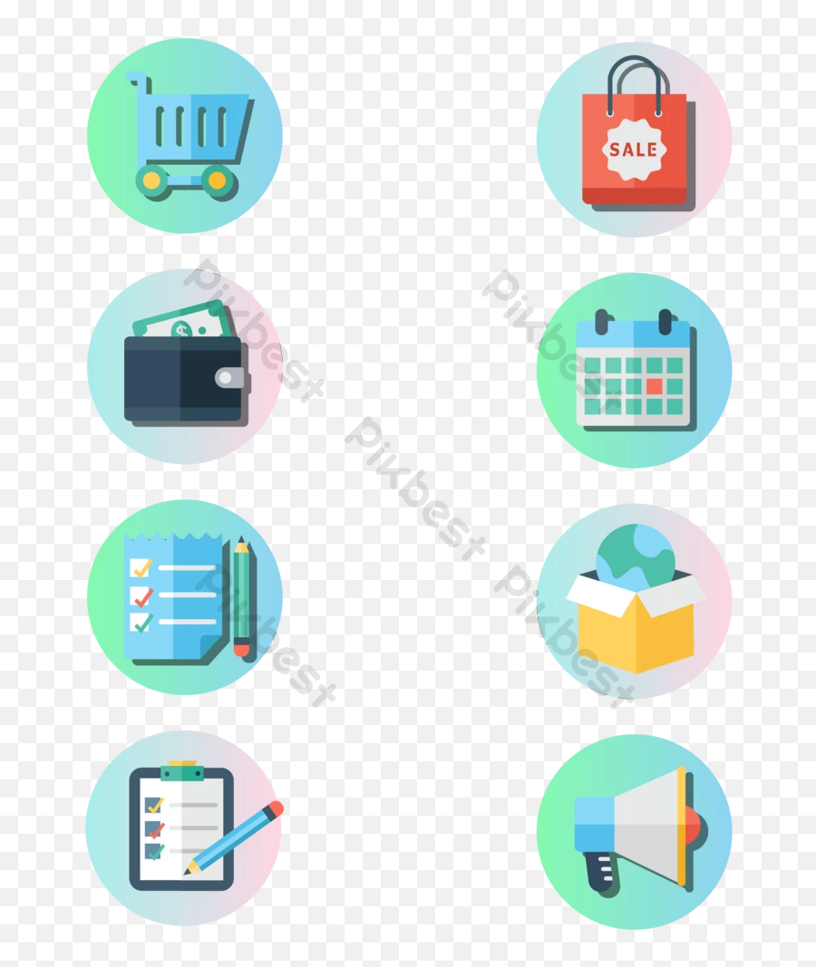 Flat Shopping And E - Vertical Png,Shopping Flat Icon