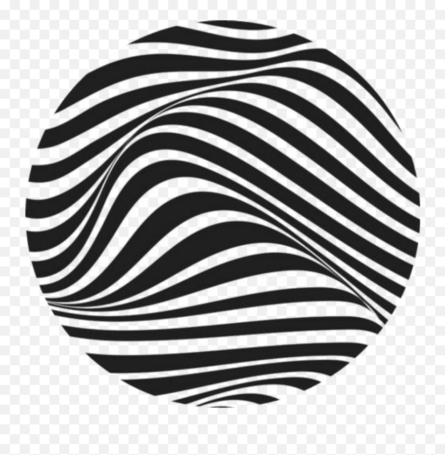 Download Ftestickers Circle Black Lines Stripes Abstract - Stripes Background Black And White Png,Black Lines Png