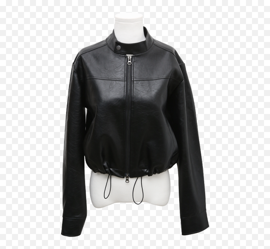 Outerwear Leather Jackets Stylenanda Korea - Solid Png,New Icon Leather Jacket