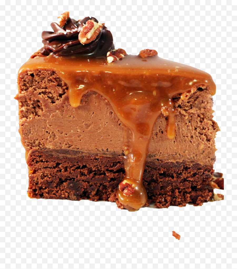 Caramel Dark Chocolate Cake Png Vanilla Real - Chocolate Cake,Cake Png Transparent