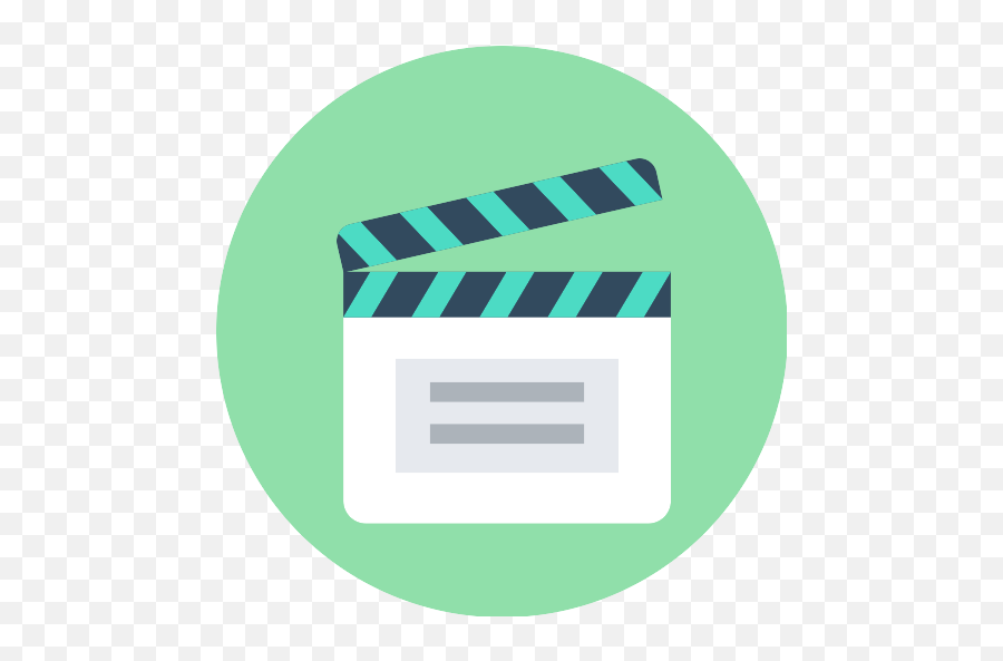 Clapperboard Png Icon - Claqueta Cine Circle Png,Clapper Board Png