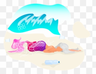 Premium Plastic Pollution In Ocean Illustration Pack From - Language png