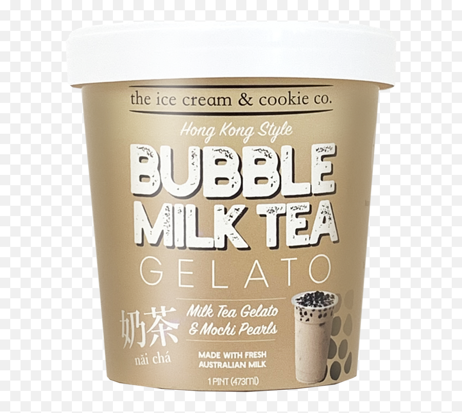 Bubble Milk Tea Gelato - Ice Cream Cookie Co Bubble Tea Png,Bubble Tea Png