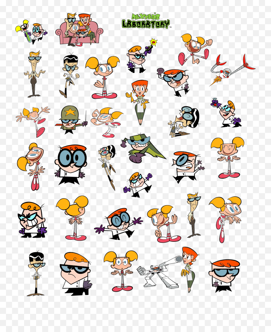 Download Dexter S Laboratory Ilration Cartoon Character - Dexters Lab Characters Png,Cartoon Icon