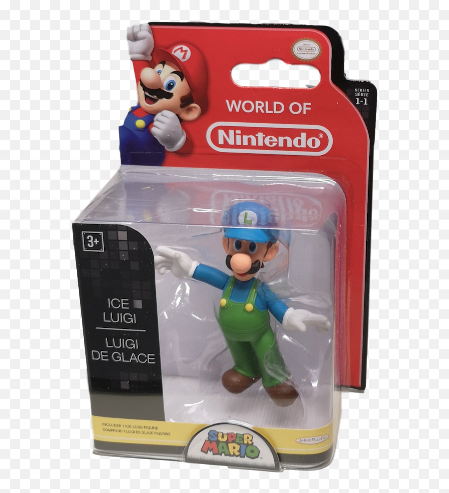 World Of Nintendo Ice Luigi 2 Figure - World Of Nintendo Luigi Ice Png,Luigi Plush Png