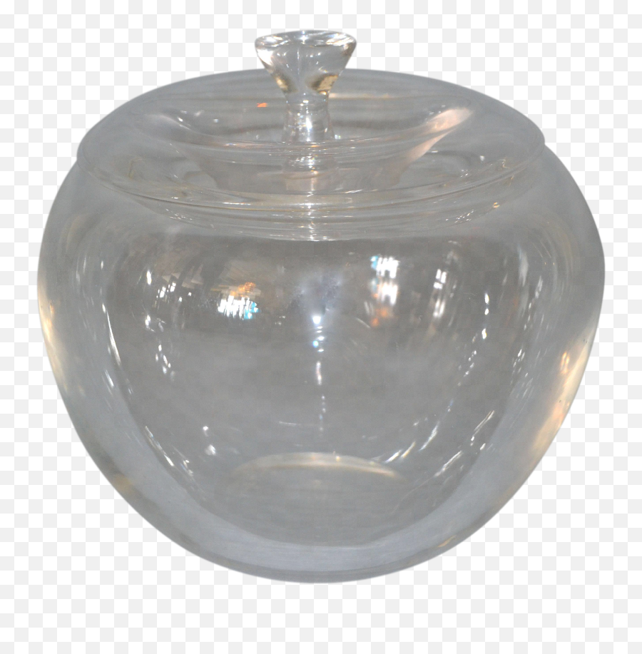 Vintage Crystal Clear Art Glass Apple By Elsa Peretti For Tiffany - Ceramic Png,Elsa Transparent