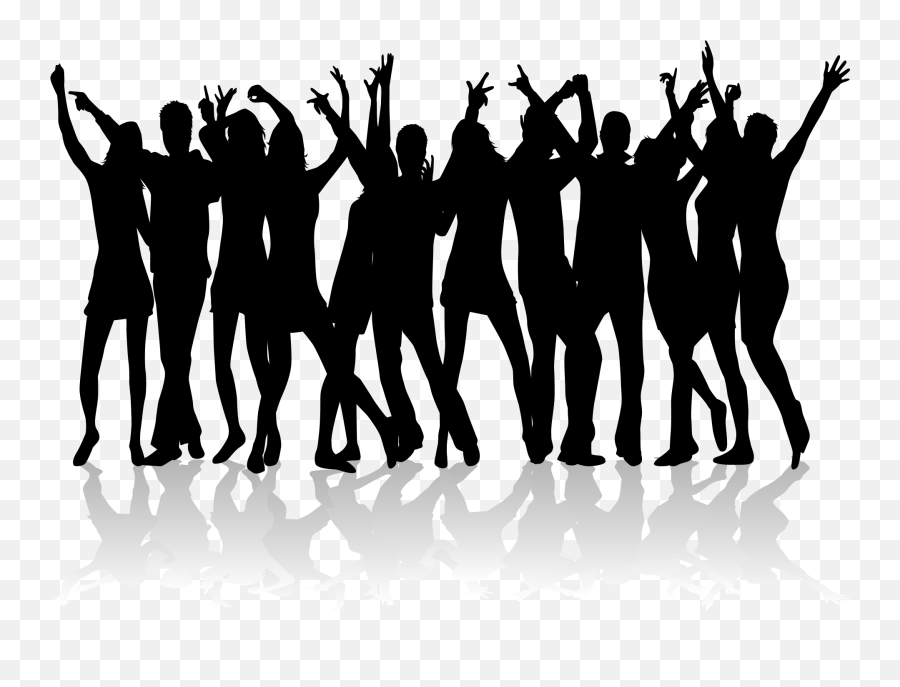 Dancing Dance Many Material - Dancing People Silhouette Png,People Clipart Png