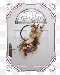 Copper Rustic Cradle Wreath - Flower Girl Baskets Australia Png,Gold Wreath Png