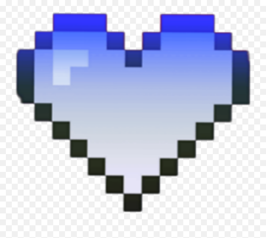 Download Heart Blue Pixel Tumblr Kawaii Emoji - Small Heart Pink Heart Pixel Art Png,Kawaii Face Png