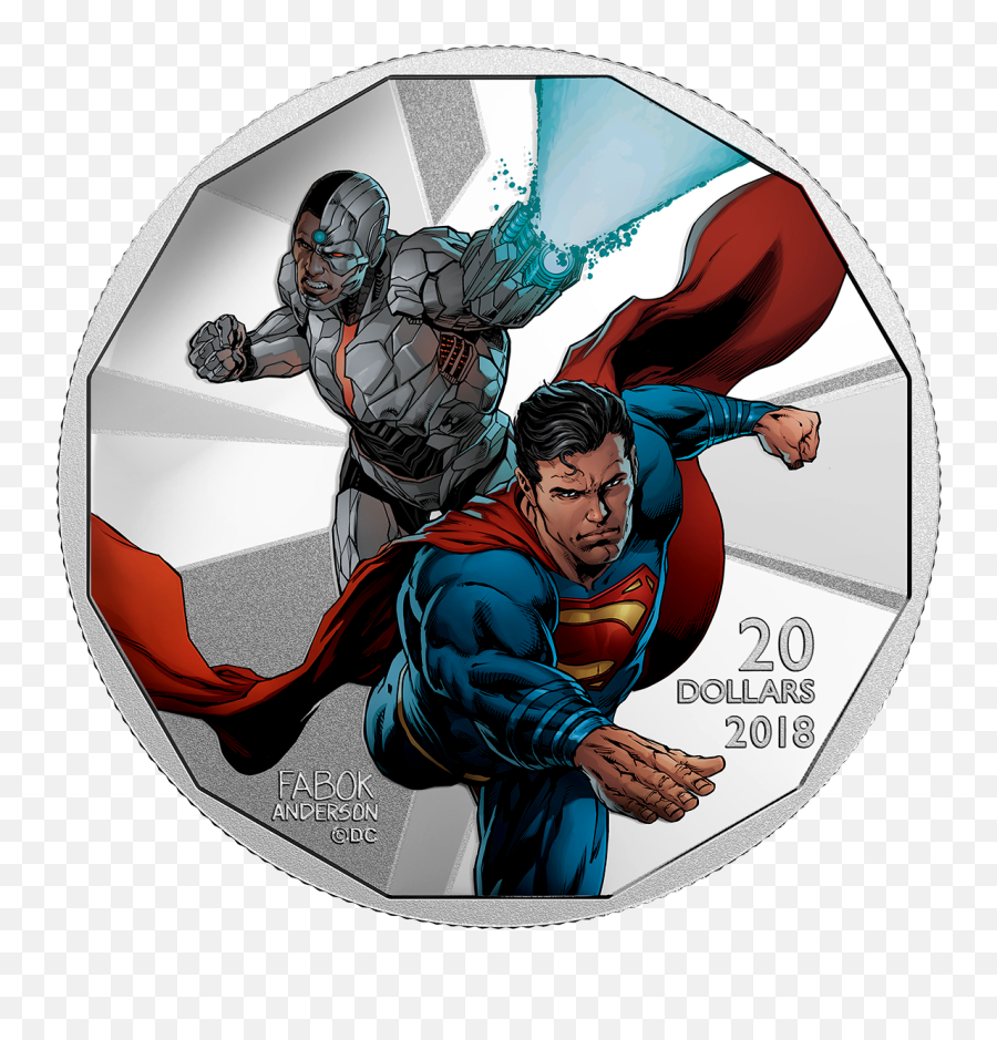 2018 1 Oz Canada The Justice League - Canadian Mint Jason Fabok Justice League Png,Superman Logo Generator