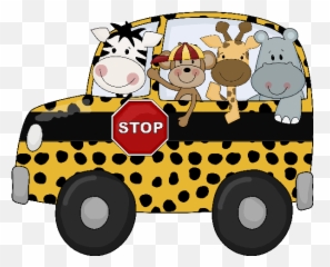 School Bus Clipart Png - School Bus Lion Clip Art Cartoon With Animals