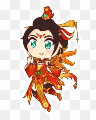 Stickers Brigitte And Zhuque Mercy - Overwatch Cute png
