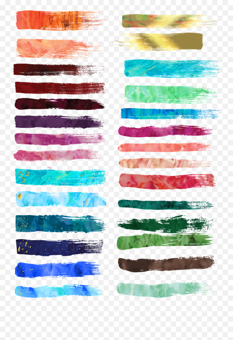 Watercolor Paint Strokes Gold - Watercolor Painting Png,Gold Brush Stroke Png