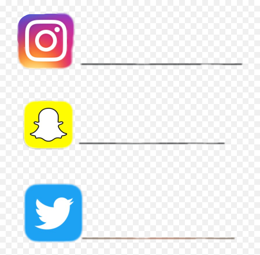 Download Instagram Clipart Snapchat - Instagram Snapchat Logo Transparent Png,Twitter Logo Clipart