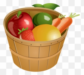 Large Painted Pears Png Clipart - Fruit Basket Clipart Png,Pears Png
