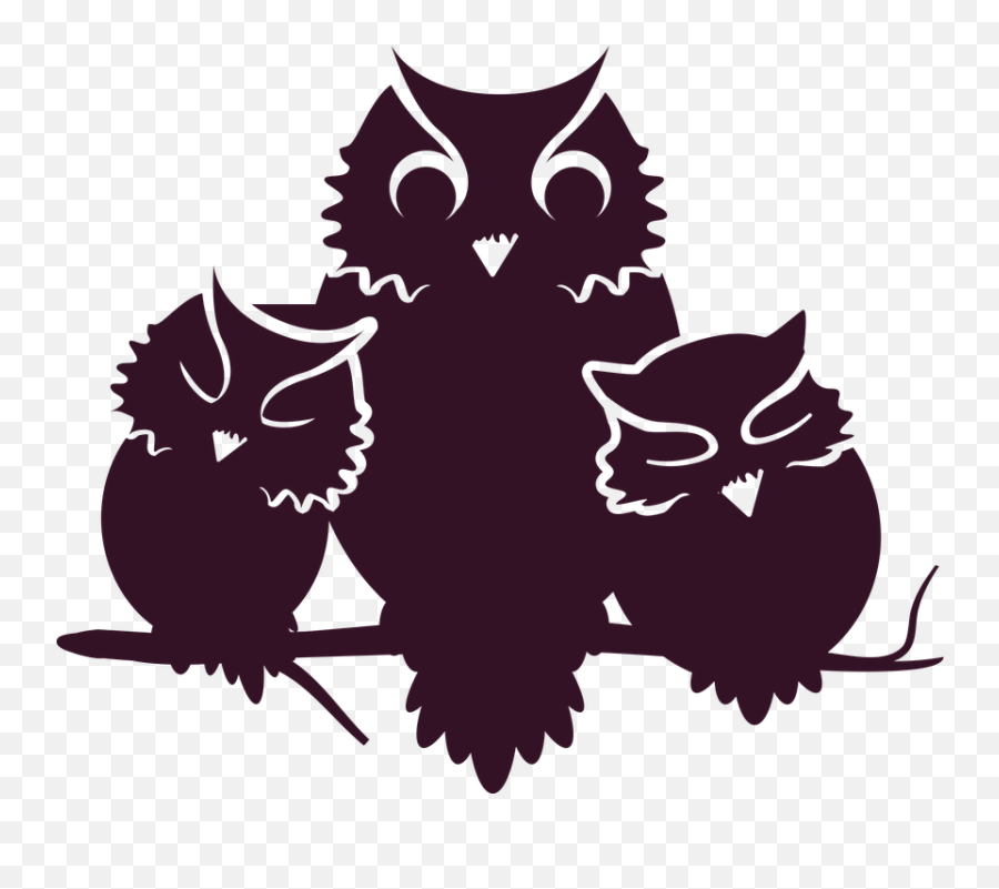 Owl Owlets Baby - Free Vector Graphic On Pixabay Halloween Owl Silhouette Png,Baby Silhouette Png