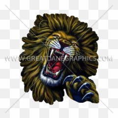 Lion Face Production Ready Artwork For T - Shirt Printing png