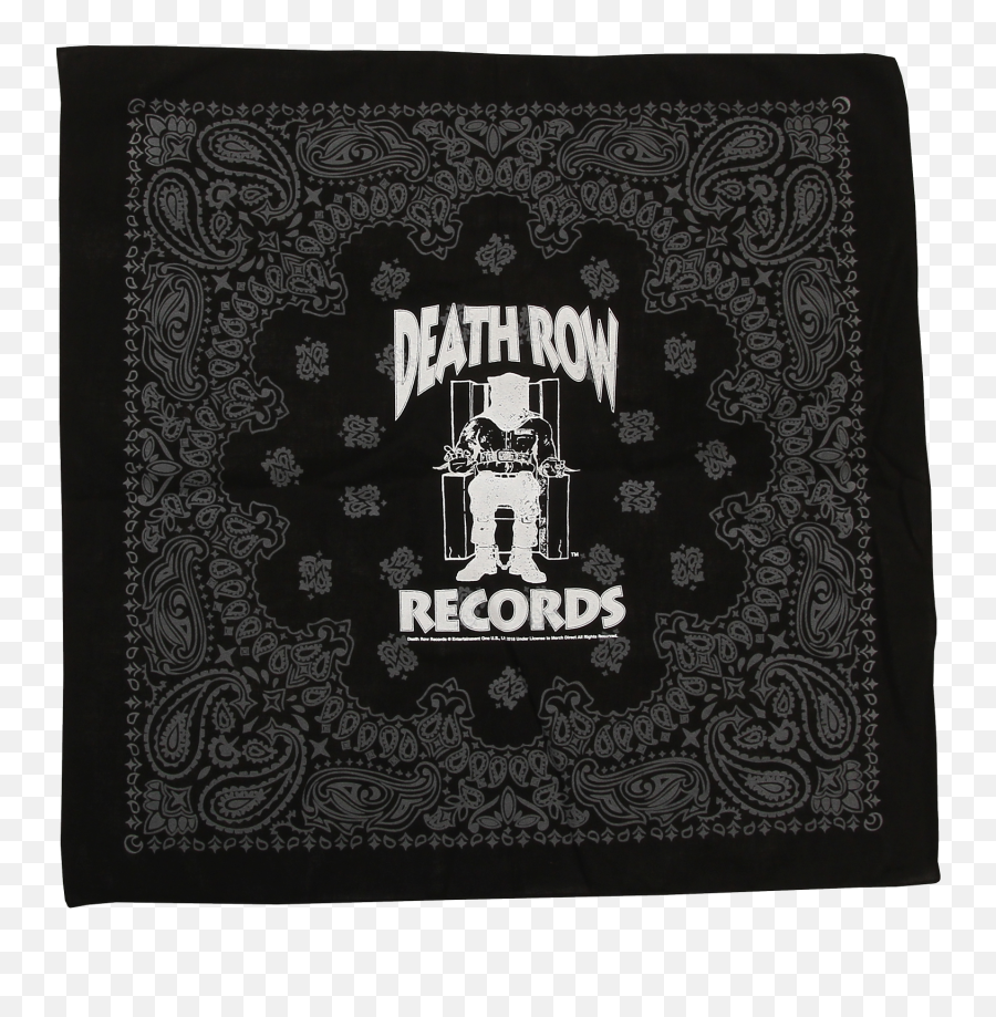 Death Row Records Logo Black Bandana - Death Row Records Png,Bandana Transparent