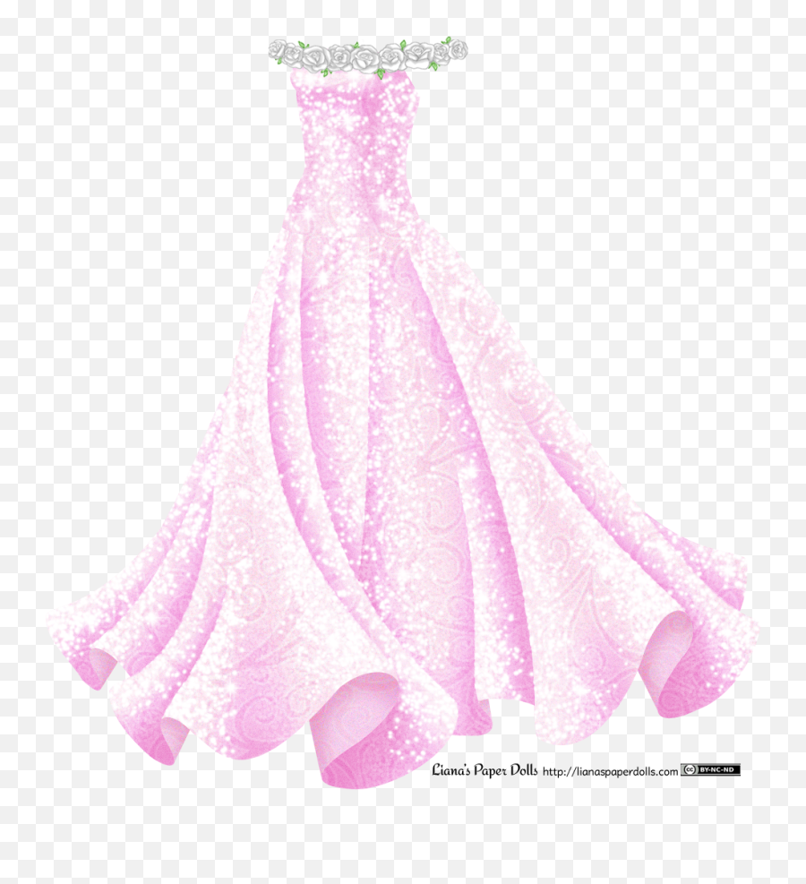 Liana S Paper Dolls Page A Sleeveless - Sparkly Dress Png,White Dress Png