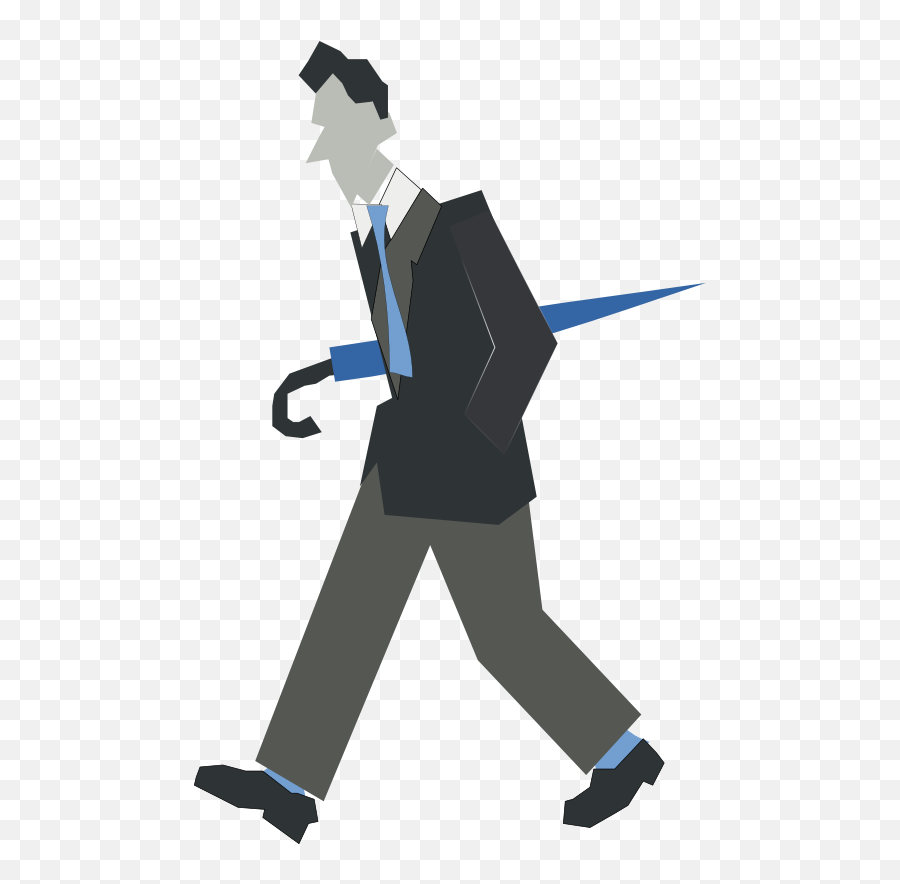 Man Walking Clipart - Man Walking Cartoon Transparent Png,Walking Person Png