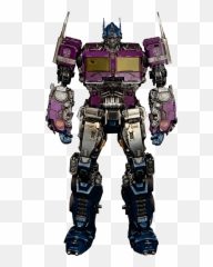 Shattered Glass Optimus Prime Collectible Figure By Threezero - png