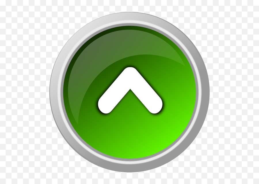 Edited Green Arrow Up Button Clip Art - Vector Vertical Png,Green Arrow Logo